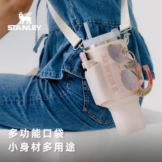 Stanley 斜挎便携杯套 大容量保温杯套汽车手柄杯史丹利杯套斜跨背带冰霸杯包潜水料 商品图3