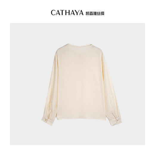 凯喜雅 中式圆领上衣 100%桑蚕丝 商品图3