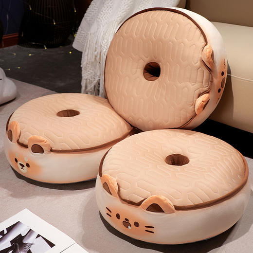 自然醒黄油饼干乳胶双面蒲团坐垫懒人榻榻米坐墩卧室家用地板透气屁垫QYL 商品图8