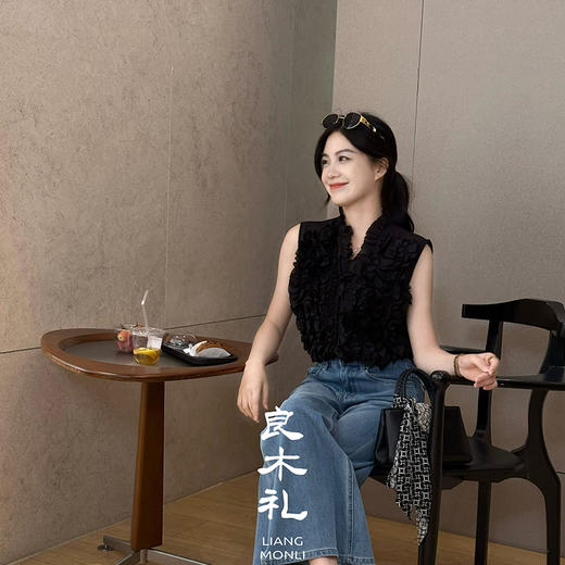 【不退不换】良木礼亚麻无袖上衣（7928） 商品图5