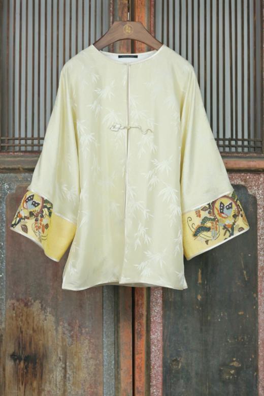 盛唐牡丹盛奢系列| 西阵织缂丝真丝提花外套 商品图0