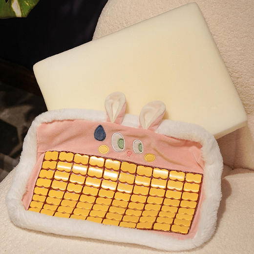 自然醒大眼仔系列加厚麻将席海绵坐垫夏季学生教室专用屁股垫凳子椅子垫子QYL 商品图14