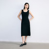 NEELLY纳俪春季新款商场同款假两件休闲背心黑色针织连衣裙女N25074Y04566 商品缩略图3