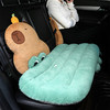 自然醒兔毛绒趣味水豚多功能汽车坐垫腰靠一体四季通用后排长条防滑单片屁垫QYL 商品缩略图9