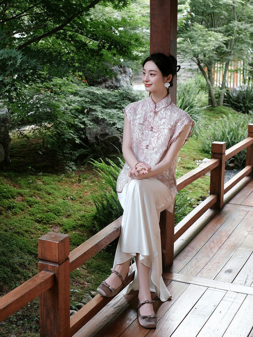 盛唐牡丹| 意大利进口蕾丝马甲 商品图7