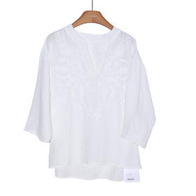 【预售7天】良木礼汉麻刺绣上衣（2198）