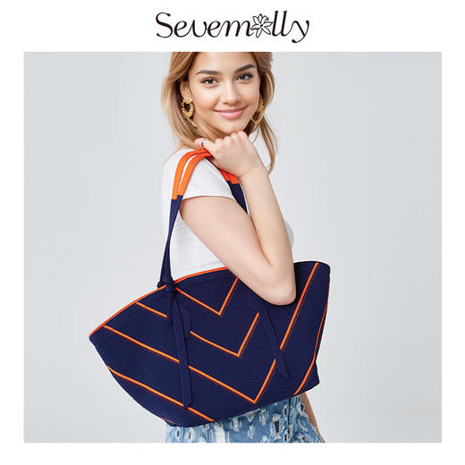 一体化编织环保飞织包SevenMolly小众设计师品牌 商品图1