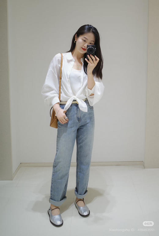 716-2 独家圆正 小禾 夏款 环保水洗 做旧 磨白 锥形小直筒牛仔裤 好穿到泪流满面😭 商品图2