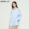 NEELLY纳俪商场同款春季新款时尚显白衬衫两件套女宽松出街套装N25074Z04560 商品缩略图0