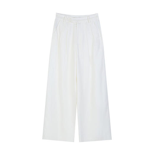 NEELLY纳俪商场同款春季新款宽松直筒时尚通勤长裤女随性休闲裤N25074H04423 商品图3