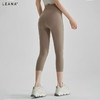 LEANA新款无尺码云感瑜伽裤七分裤无尴尬线高腰提臀运动紧身裤女生外穿NP7015 商品缩略图3