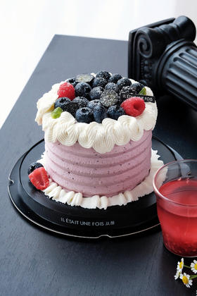 蓝莓抹茶可丽卷蛋糕