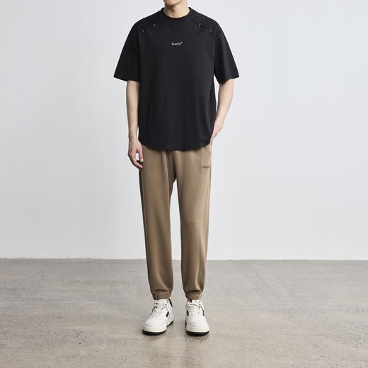 墨麦客男装2024年夏季新款圆领字母刺绣短袖T恤男士休闲上衣71165 商品图4