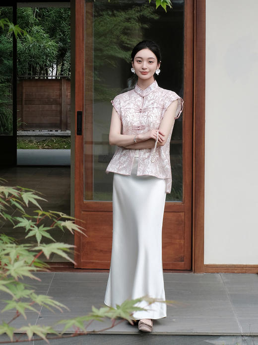 盛唐牡丹| 意大利进口蕾丝马甲 商品图5