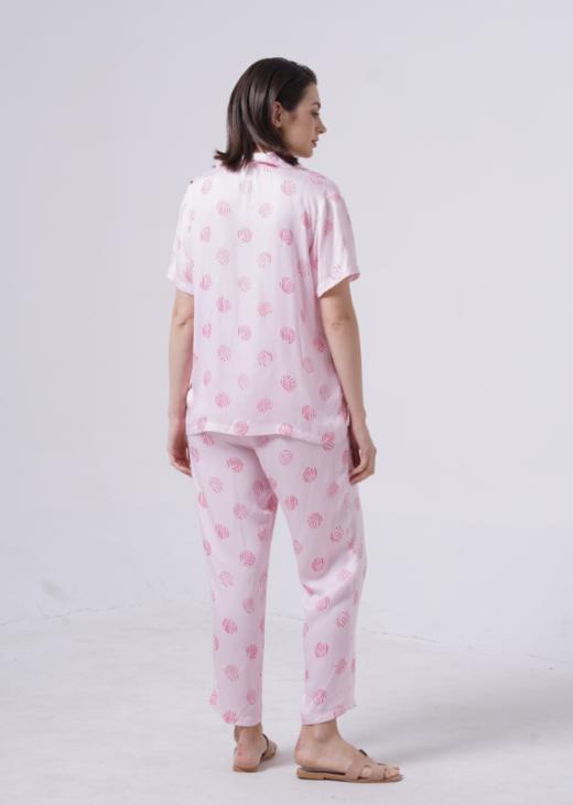 皮尔卡丹女款夏季印花家居短袖套装宽松舒适休闲PE22300 商品图1