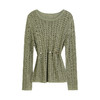 NEELLY纳俪商场同款春季新款显白个性镂空针织衫女气质随性上衣N25074A04567 商品缩略图3