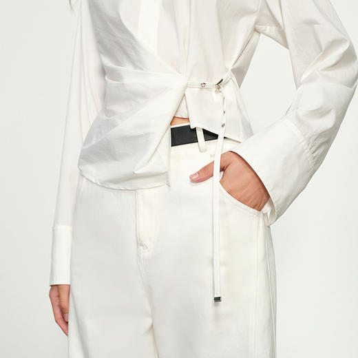 NEELLY纳俪商场同款春季新款时尚个性百搭款上衣女宽松显瘦衬衫N25074B04570 商品图2