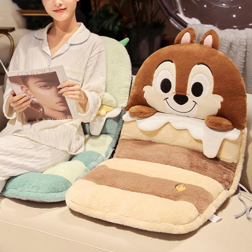 自然醒迪士尼系列连体坐垫靠背一体护腰垫学生教室宿舍座垫久坐神器QYL 商品图8