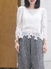 TYNVIE 褶裥过肩蕾丝饰边衬衫 - 白色 商品缩略图11