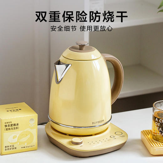 【专柜-北鼎】北鼎K740C/002烧水壶 便携恒温电热水壶浅杉绿 1.7L  220V/2000W 商品图3