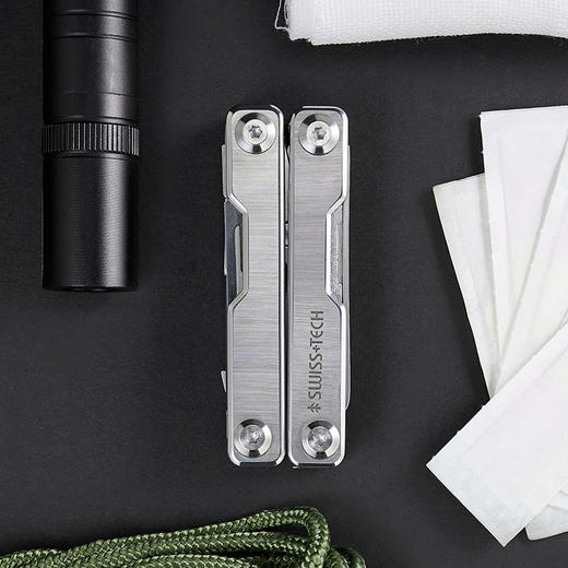 【一把抵一箱 适配24号手术刀片】SWISS+TECH瑞士科技 赤眼蜂九合一多功能救援剪急救剪刀 商品图7