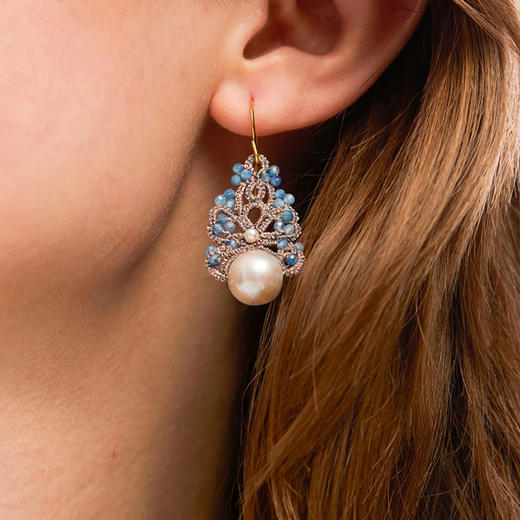 北京仓｜Lorina Balteanu-GILLET-蓝晶石 耳环［法国设计师］ 商品图0