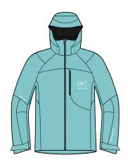 25/26BURTON雪服W AK GORE-TEX EMBARK JKT AQUA SPLASH 商品图0