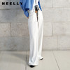 NEELLY纳俪商场同款秋季新款通勤百搭牛仔裤女撞色明线休闲直筒裤N25072H01046 商品缩略图0
