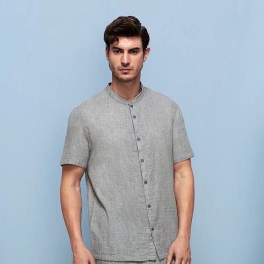 皮尔卡丹短袖夏季衬衫立领透气男PC11307 商品图1