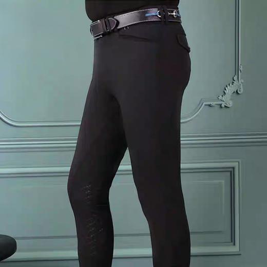 专业骑马裤马术装备男款薄款防水防油防尘高腰四季白色马术马裤mk022QS 商品图2