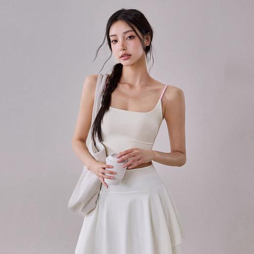 跃牌【安琪拉系列】运动健身瑜伽背心吊带拼色休闲女防走光美背WX2456 商品图1