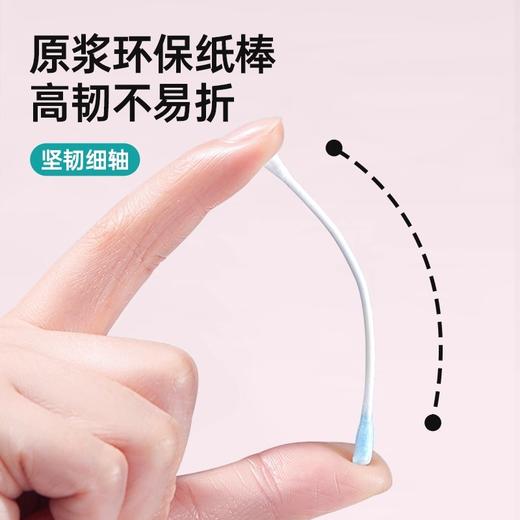 【MAYNOS耳勺款粘耳棒】 细轴双头棉棒 粘走污垢小身材的棉柔呵护 商品图4