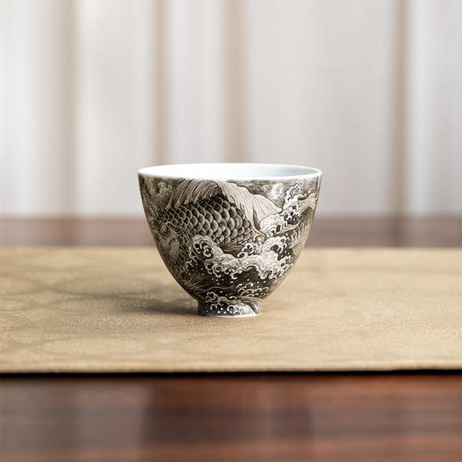 一儒堂墨彩龙鱼杯 商品图1