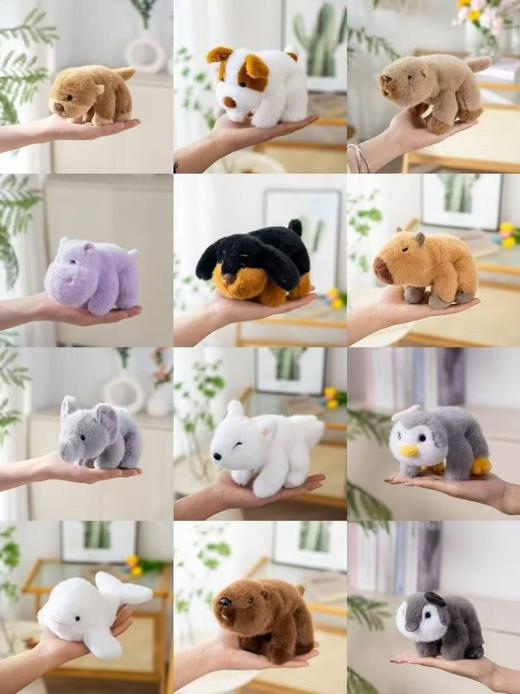 毛绒玩具小动物三姿趴趴系列（20只） 随机组合发货 商品图0