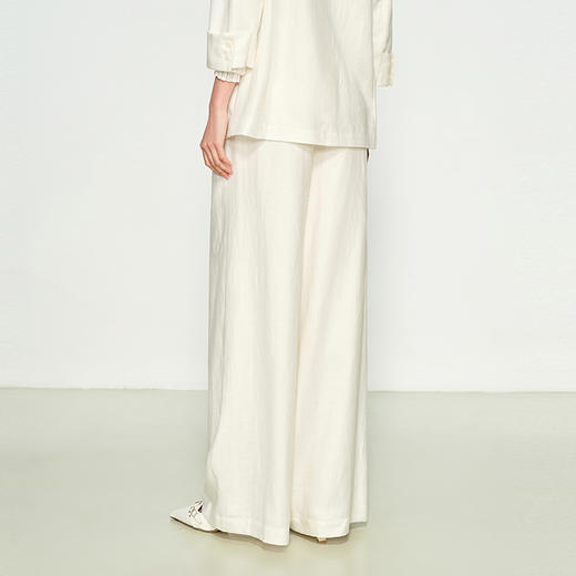 NEELLY纳俪商场同款春季新款宽松直筒时尚通勤长裤女随性休闲裤N25074H04423 商品图1