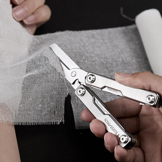 【一把抵一箱 适配24号手术刀片】SWISS+TECH瑞士科技 赤眼蜂九合一多功能救援剪急救剪刀 商品图4