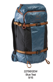 25/26BURTON包AK DSPTCHR 35L PACK BLUE TEAL