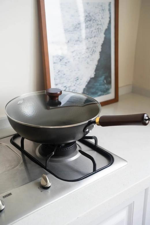 velosan大肚炒锅（配锅盖），锤纹32cm大铁锅，无涂层，物理不粘，德国工艺，耐磨耐锈（预售3天发货）【G】 商品图3