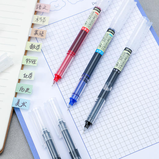 【速干走珠笔，细腻流畅！】直液式速干走珠笔中性笔 黑笔签字笔 学生水笔文具针管笔碳素笔-QA 商品图1