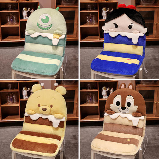 自然醒迪士尼系列连体坐垫靠背一体护腰垫学生教室宿舍座垫久坐神器QYL 商品图5