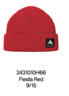 25/26BURTON帽子RCY VT BNIE FIESTA RED