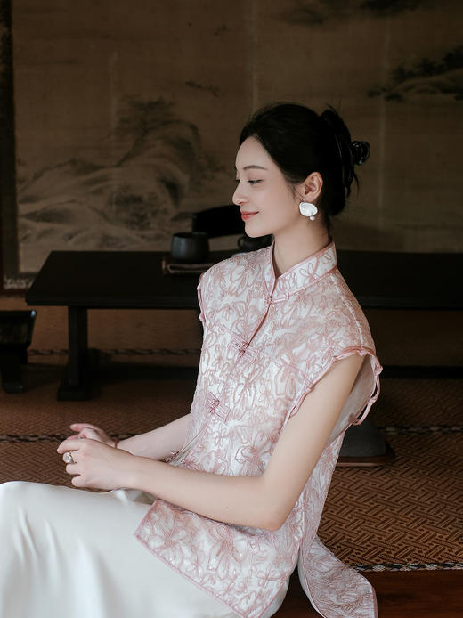 盛唐牡丹| 意大利进口蕾丝马甲 商品图1