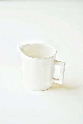 安藤雅信45手付片口 乳白亮釉