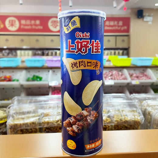 上好佳85g罐装薯片烤肉味 商品图0