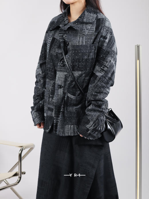 Y's | 灰色提花外套 商品图1