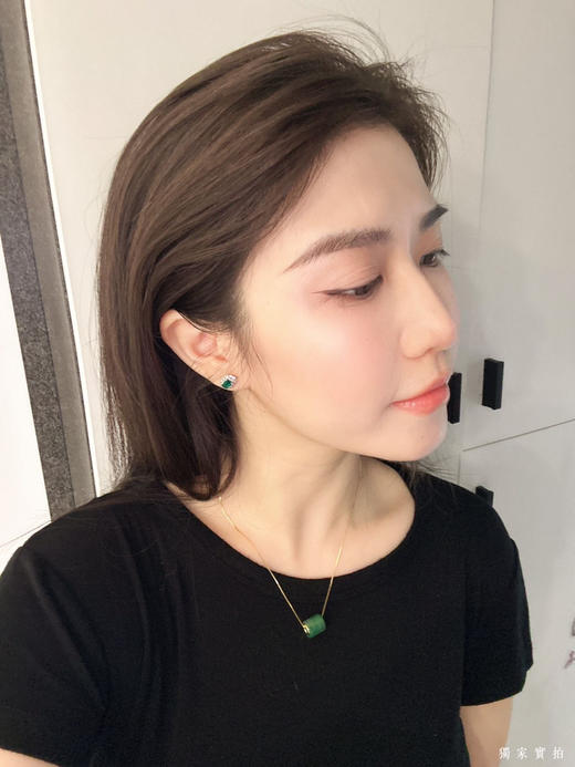 非洲纯翠飘花路路通足金吊坠招财翡翠 商品图8