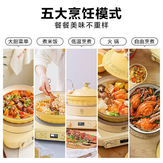 【专柜-北鼎】北鼎L651/002/多功能智能电磁炉 小鹅黄 商品图3