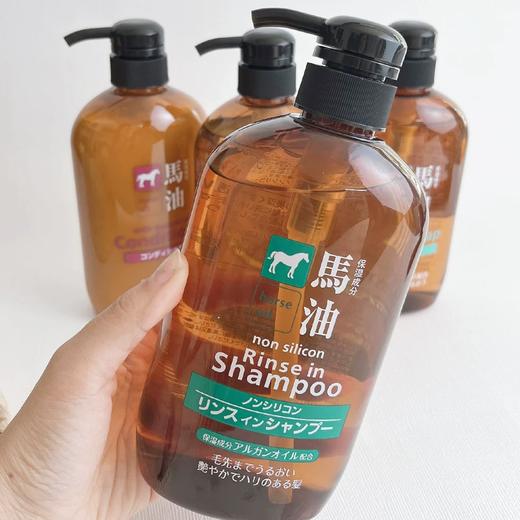 日本原装进口马油洗护二合一洗发水沐浴露护发素滋润肌肤清爽头发600ml 商品图3