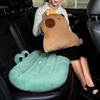 自然醒兔毛绒趣味水豚多功能汽车坐垫腰靠一体四季通用后排长条防滑单片屁垫QYL 商品缩略图11