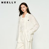 NEELLY纳俪商场同款春季新款简约百搭长袖衬衫女小众通勤慵懒上衣N25074B04559 商品缩略图0